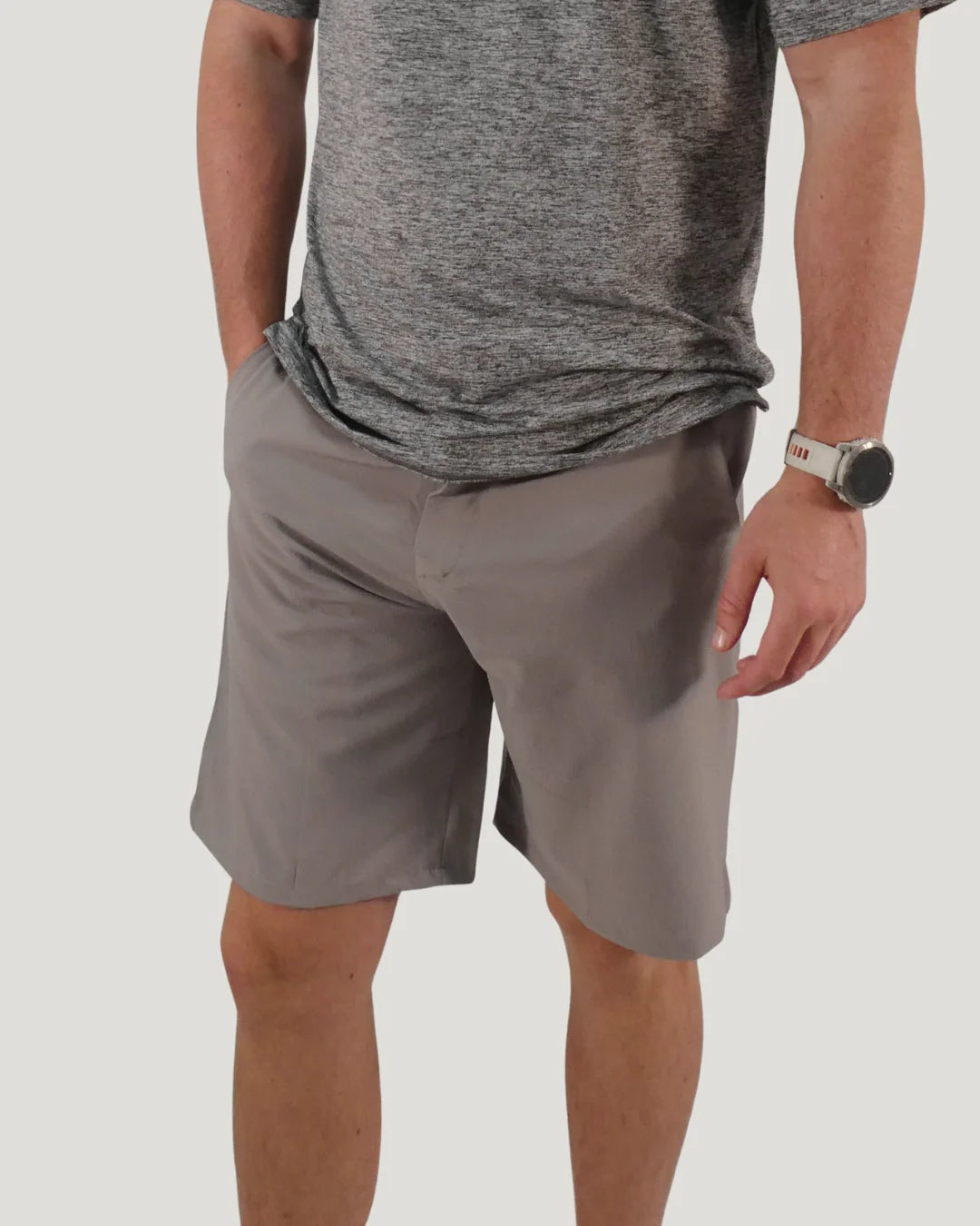 NOVUS GOLF Stretch Tech Shorts - Slate Grey