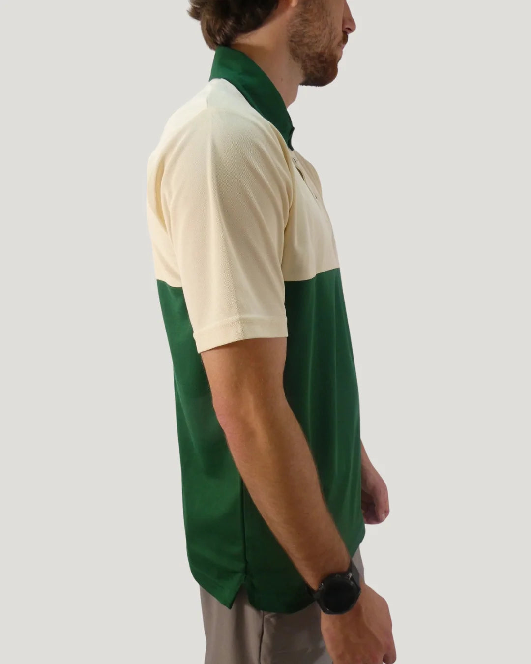 NOVUS GOLF Heritage Polo - Masters Green / Off White