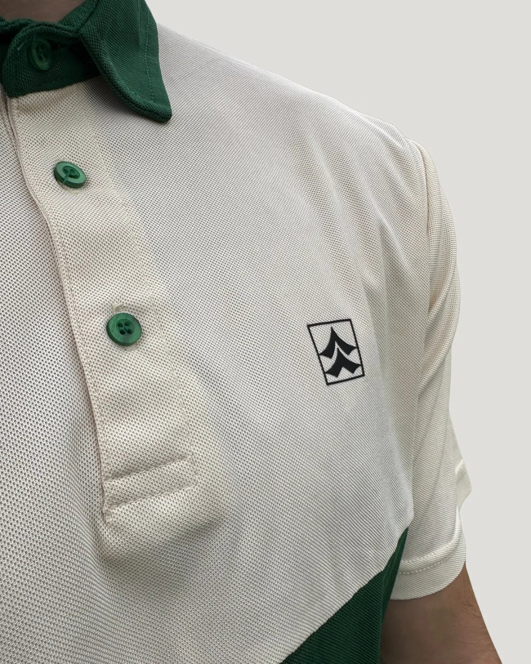 NOVUS GOLF Heritage Polo - Masters Green / Off White