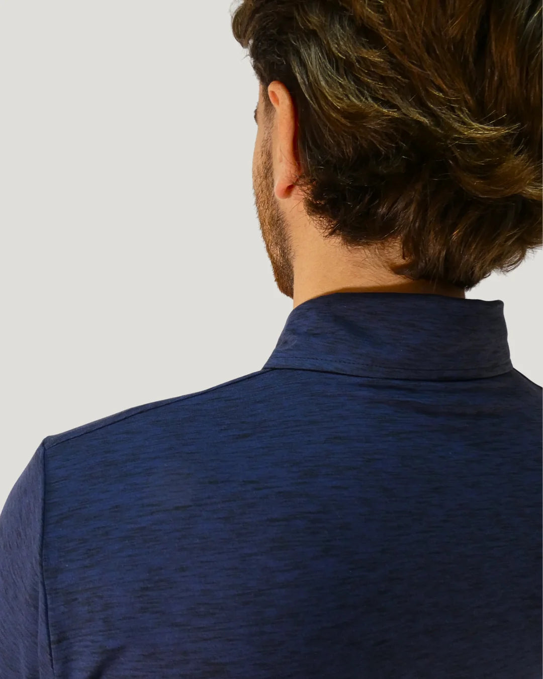 NOVUS GOLF Links Performance Polo - Blue Marl