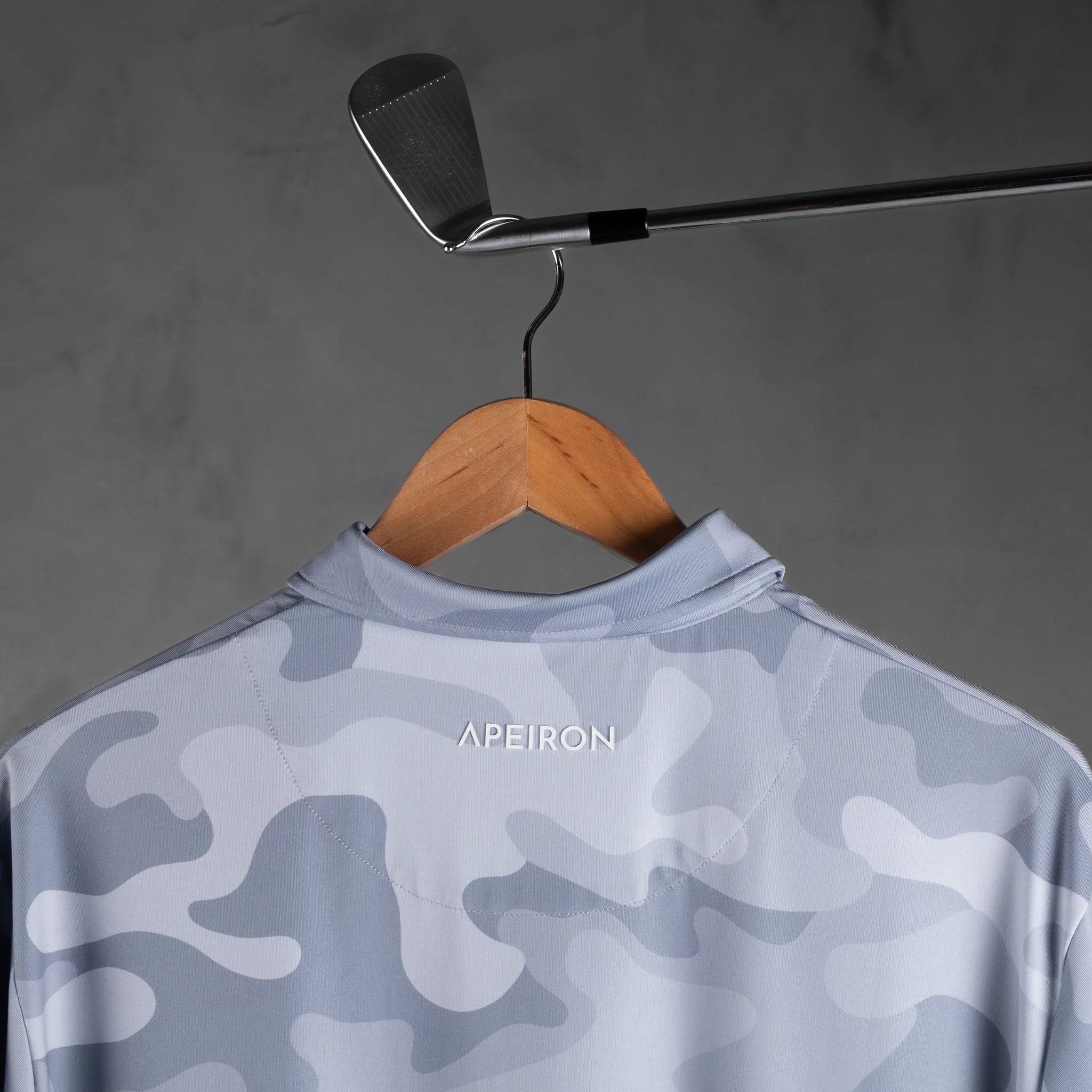 Apeiron Aether Shadow Grey Men's Golf Polo Shirt