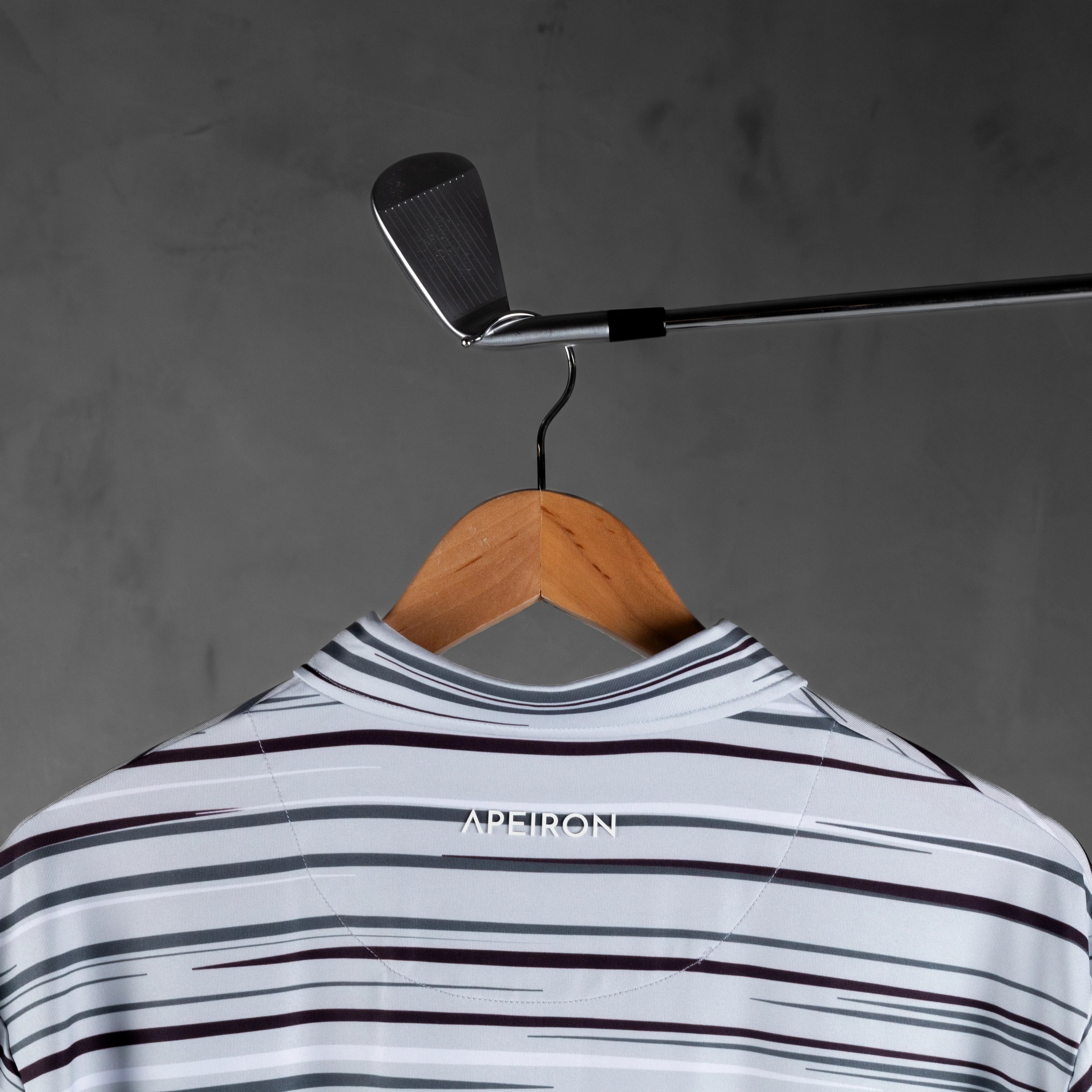 Apeiron Ethos Glacier Grey Men's Golf Polo Shirt