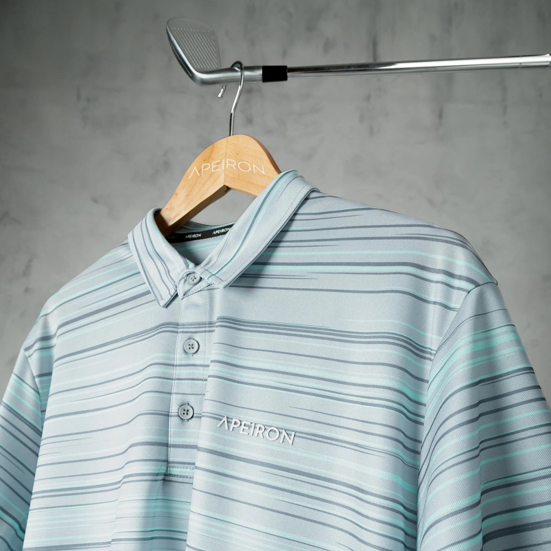 Apeiron Mint Grey Polo