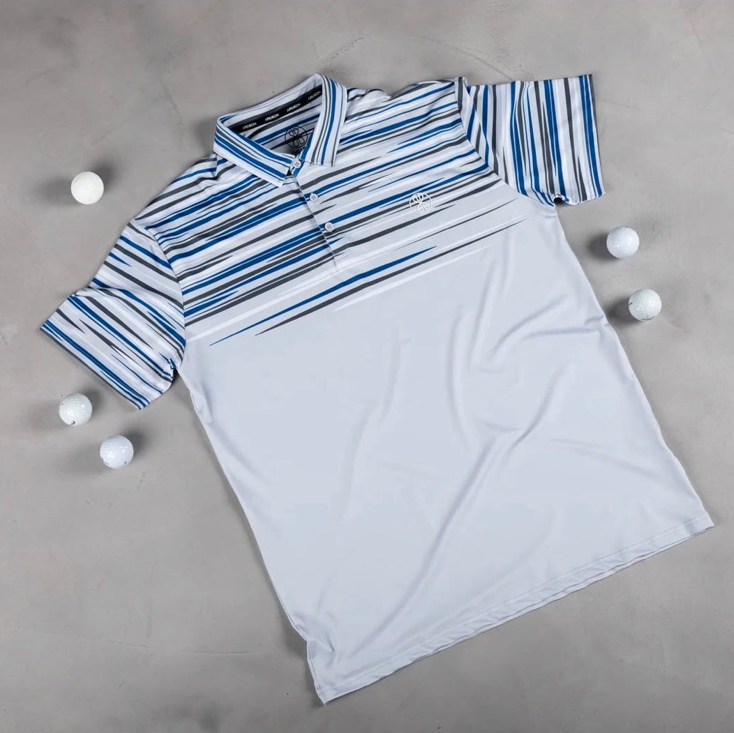 Apeiron Ethos Grey Horizon Men's Golf Polo Shirt