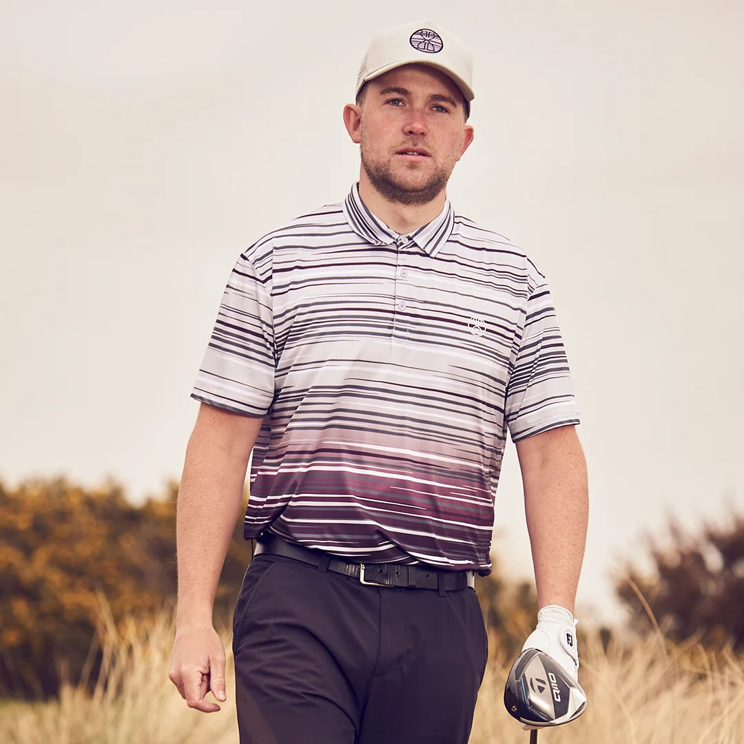 Apeiron Ethos Glacier Grey Men's Golf Polo Shirt