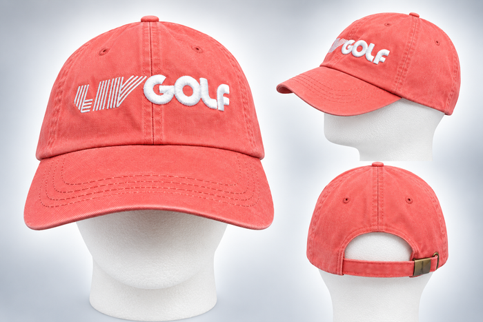LIV Golf Classic Vintage Wash Cap – Coral