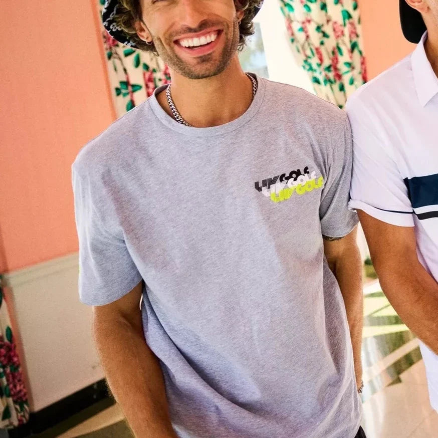 LIV GOLF | MEN'S SCATTER TEE GREY