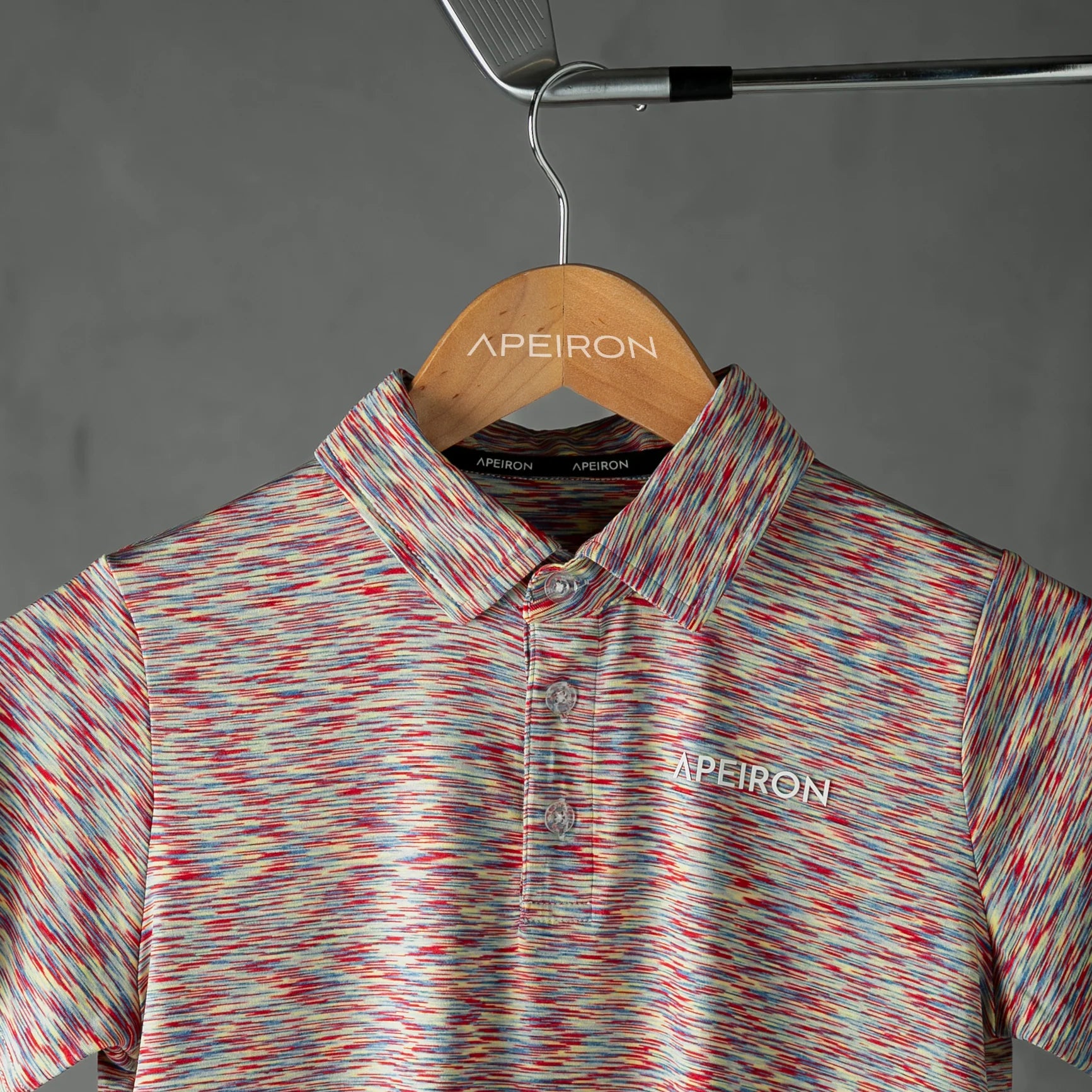 Apeiron Space-Dye Red Polo