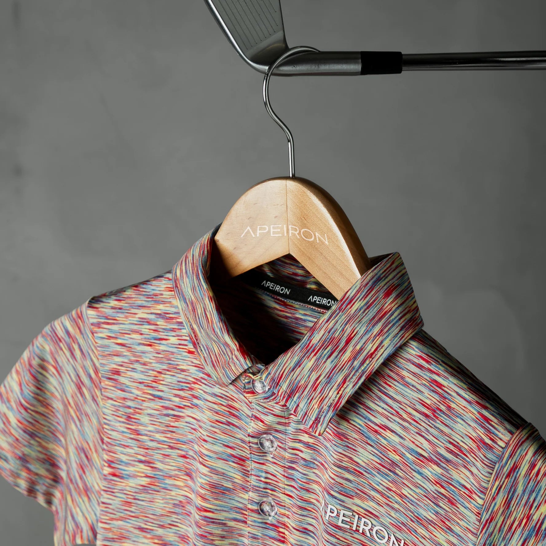 Apeiron Space-Dye Red Polo