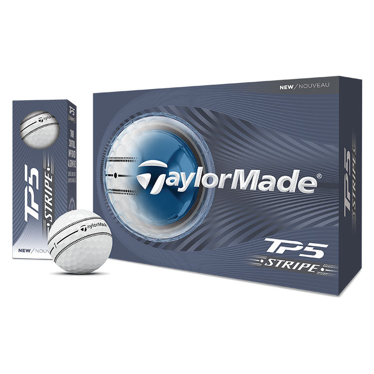 TAYLORMADE TP5 STRIPE 12 GOLF BALL PACK (2026 MODEL)